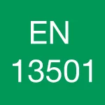 Plaque verte avec code EN 13501