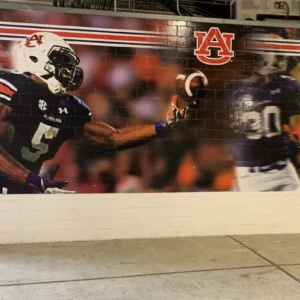 Fresque de joueurs de football américain Auburn University.