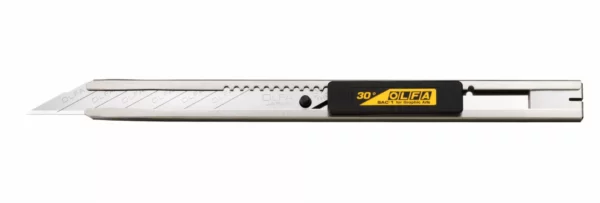 Cutter OLFA 30° en métal argenté