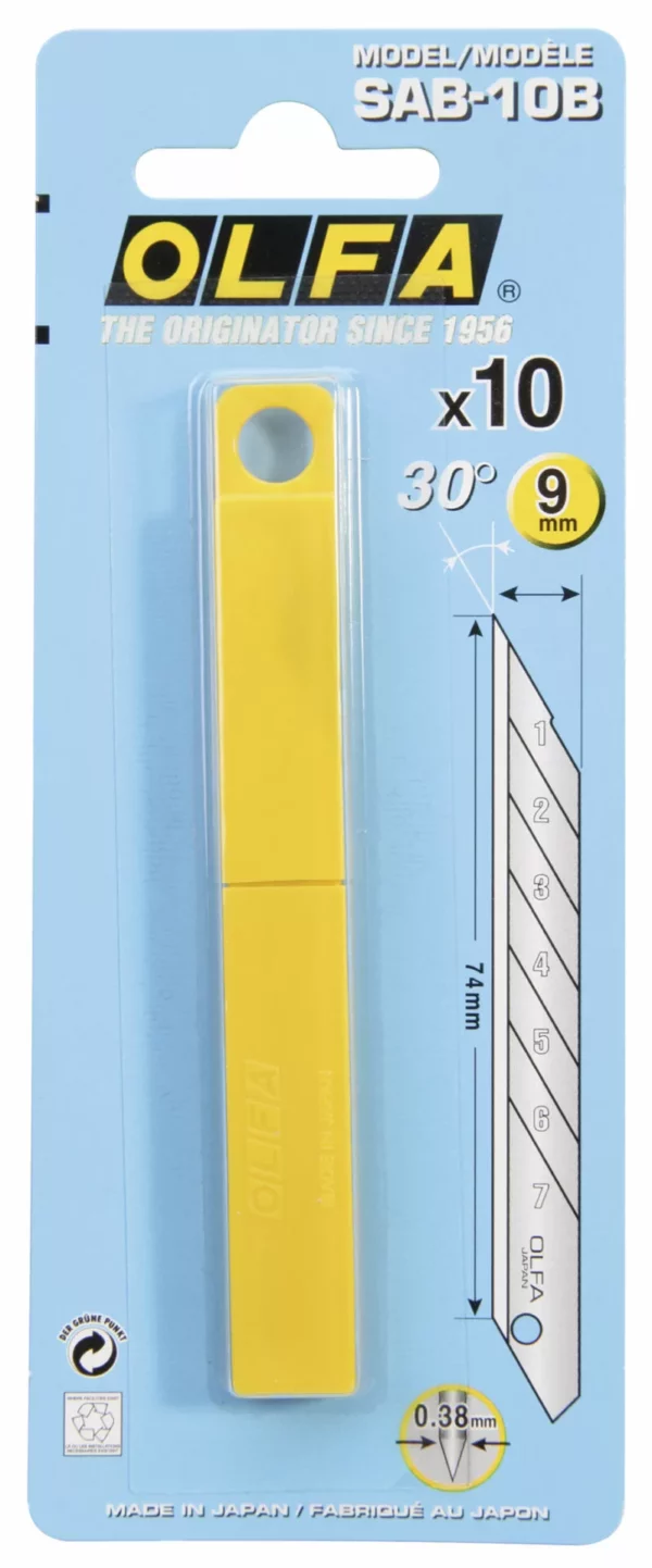 Pack de lames OLFA SAB-10B 9 mm