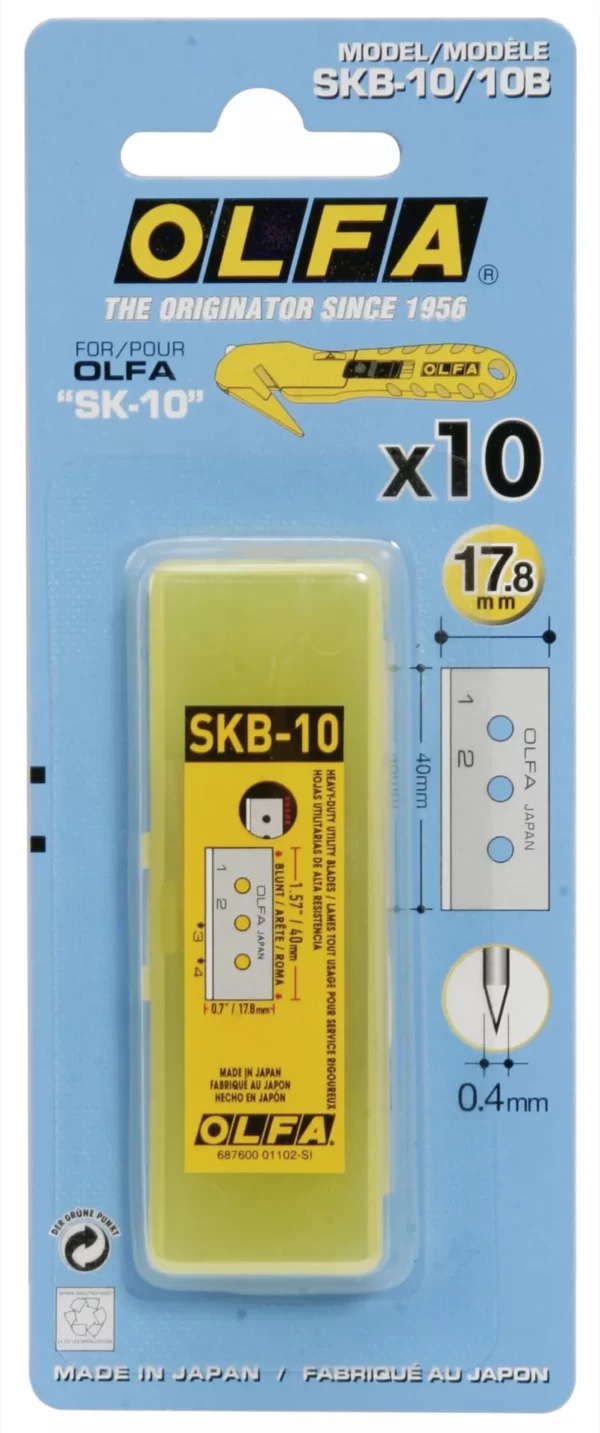 Blister lames OLFA SKB-10 17,8 mm x10