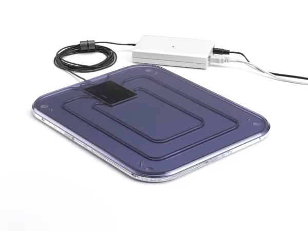 Plateforme de charge sans fil rectangulaire transparente